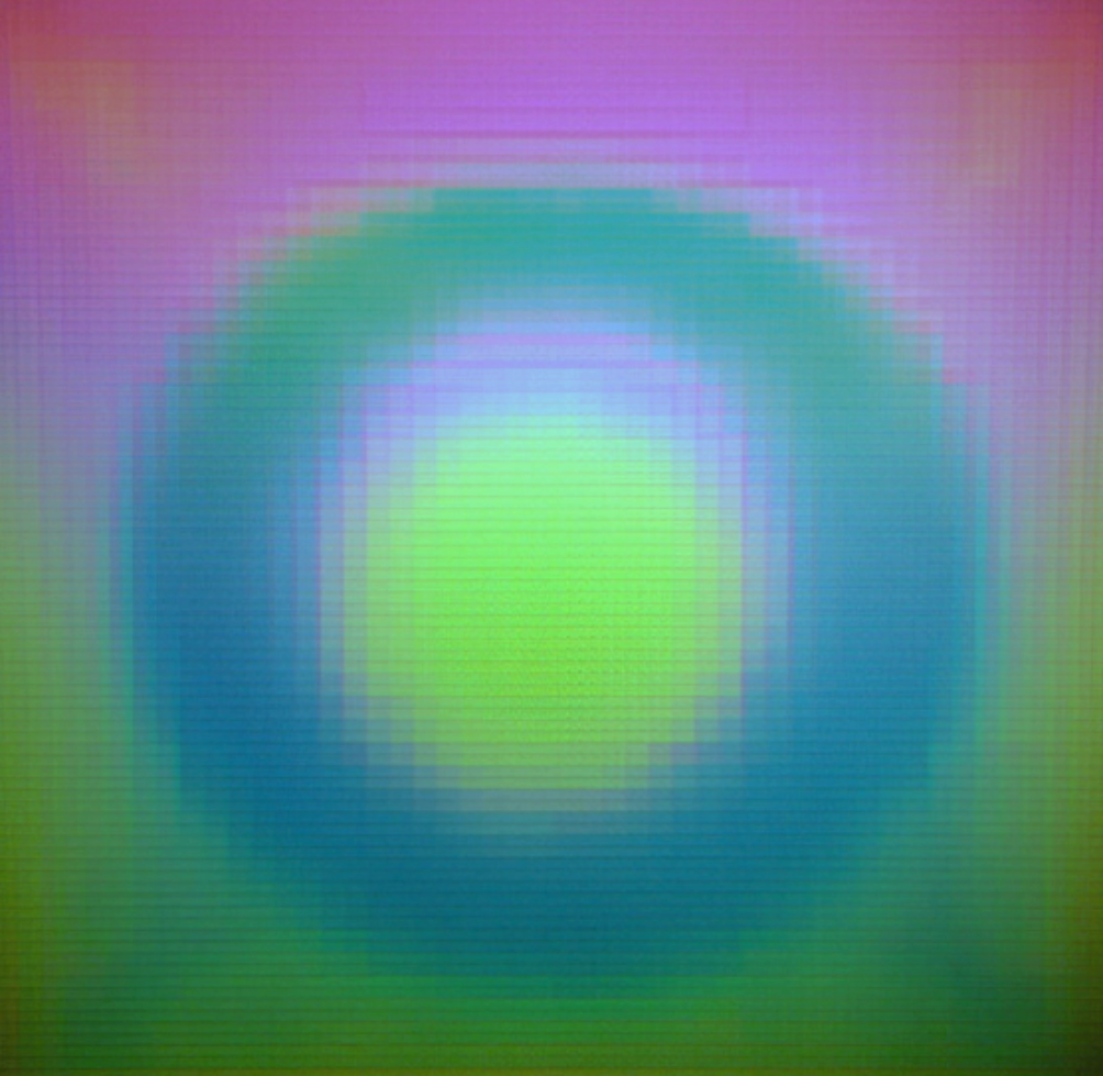 Waldemar Mattis-Teutsch - Moon, H.O.E. Hologram, W:100 cm x H:100 cm, 2001