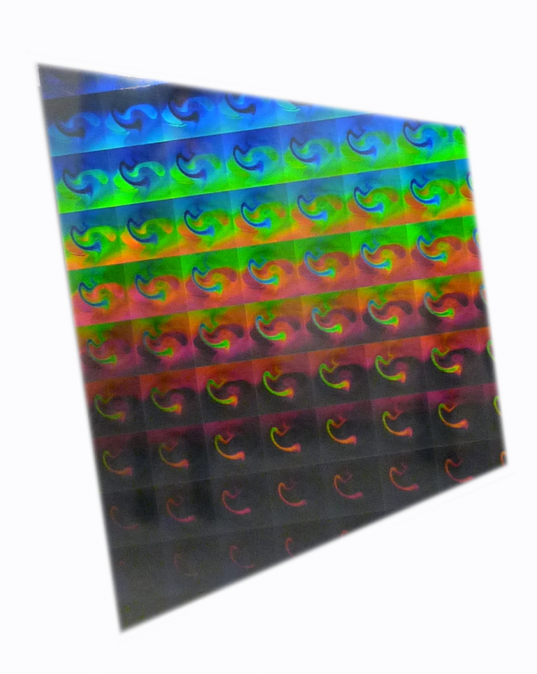 Waldemar Mattis-Teutsch - Dot Matrix 02, Hologram, W:10 cm x H:10 cm, 2003 (Collage)