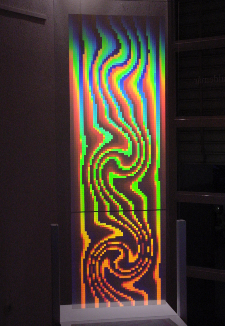 Waldemar Mattis-Teutsch - Color Cascade, H.O.E. Hologram, W:50 cm x H:150 cm, 2000